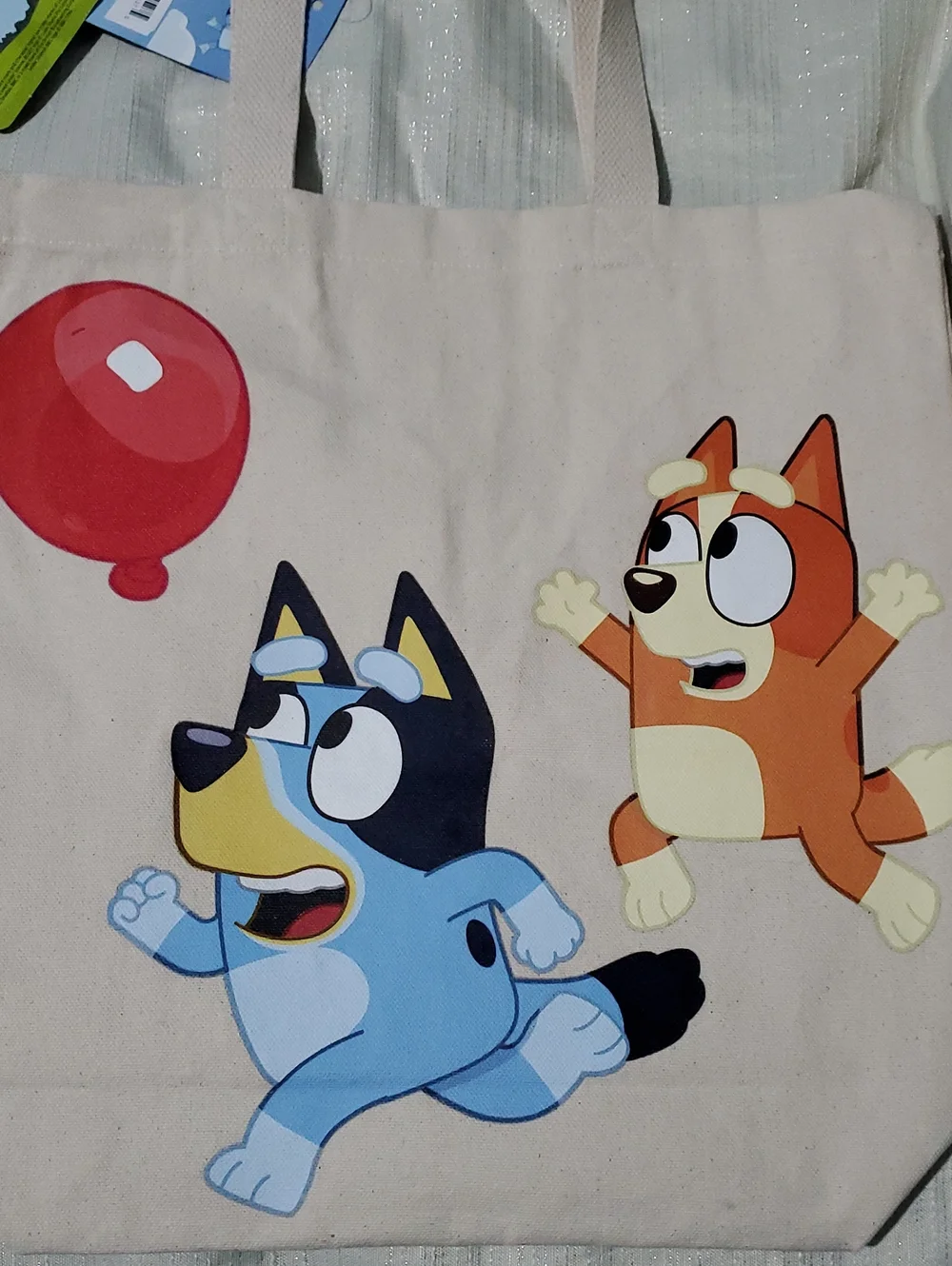 Bluey Vacation Mode Keepy Uppy Tote Bag Set